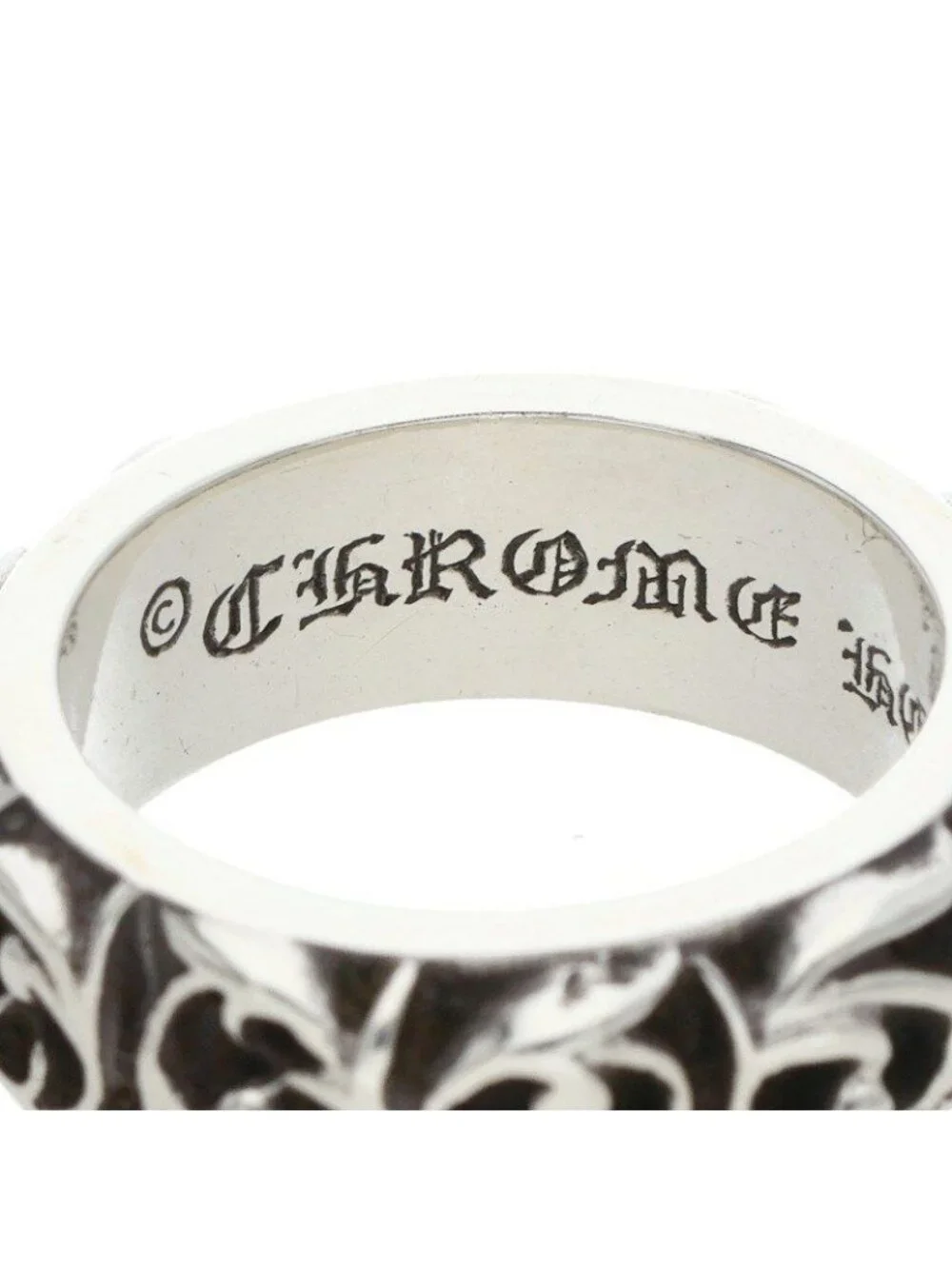 Chrome Hearts Etrnity Vine Band Eternity Silver Ring